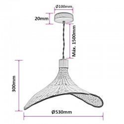 Croquis Lámpara BAMBÚ Ø530mm