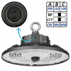 Campana Led 80W-100W-150W CCT