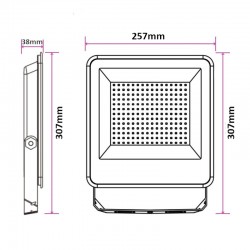 Croquis Foco Led 100W CCT Lumileds