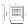 Croquis Foco Led 100W CCT Lumileds