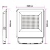 Croquis Foco Led 200W CCT Lumileds