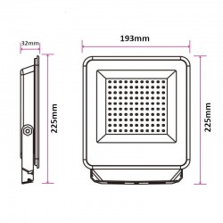 Croquis Foco Led 50W CCT Lumileds